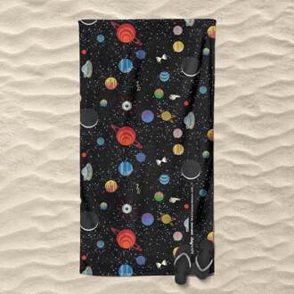 Rick and Morty Space Pattern Beach Towel