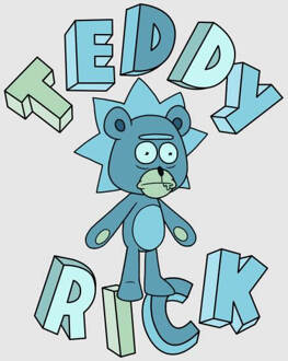 Rick and Morty Teddy Rick Women's T-Shirt - Grey - XL Grijs