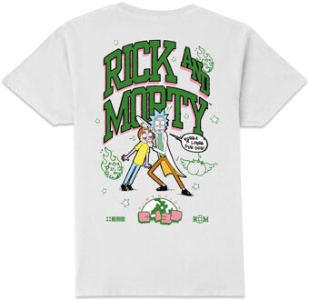 Rick and Morty Varsity Unisex T-Shirt - White - M Wit