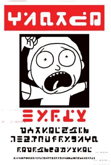 Rick and Morty Wanted Morty T-shirt - Wit - S