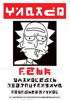 Rick and Morty Wanted Rick T-shirt - Wit - M