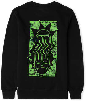Rick and Morty Warped Head Unisex Sweatshirt - Black - XL Zwart