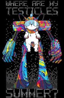 Rick and Morty Where Are My Testicles Summer T-shirt - Zwart - M
