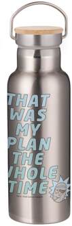 Rick & Morty That Was My Plan... Portable Insulated Water Bottle - Steel