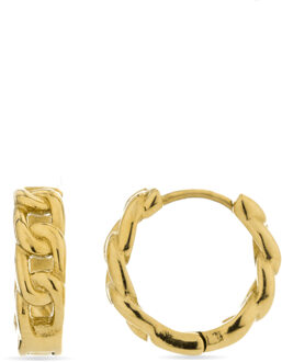 Ridais oorbellen afgewerkt in 18k geel goud