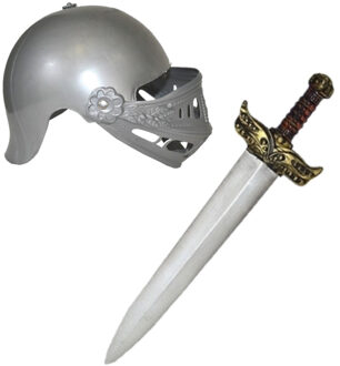 Ridder verkleed set helm en zwaard