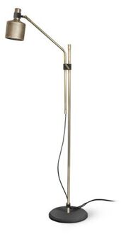 Riddle Single Vloerlamp - Messing - Zwart