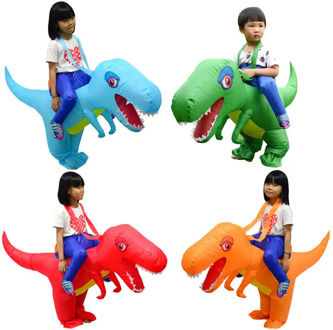 Ride Costume Inflatable Dinosaur T-Rex Fancy Dress Children Kids halloween Costume Dragon Party Outfit animal themed cosplay boy