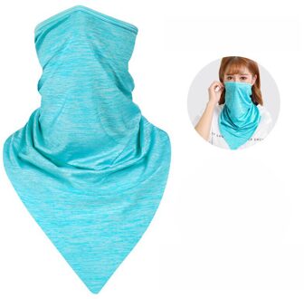 Riding Half Gezichtsmasker Warm En Winddicht Half Gezicht Mond Oorwarmer Sjaal Motorfiets Hals Cover Zon Uv-bescherming Stof blauw