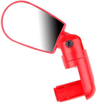 Riding High Definition Spiegel Vervanging Fiets Draaibare Spiegel Stuur 180 Graden #38 rood