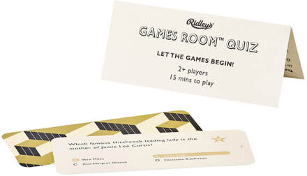 Ridley's Games Quizspel Celebrity Trivia Papier Beige/zwart (En)
