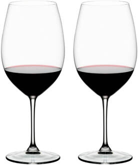 Riedel Wijnglazen Vinum Bordeaux 0,96 L - 2 st. Transparant