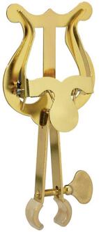 Riedl 316-MS trompetharp trompetharp, met verstelbare buisklem, messing gelakt, kleine harp