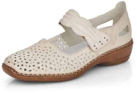 Rieker 41399 60-crema Wit