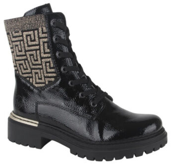 Rieker 72607-00 dames veterboots sportief Zwart - 40