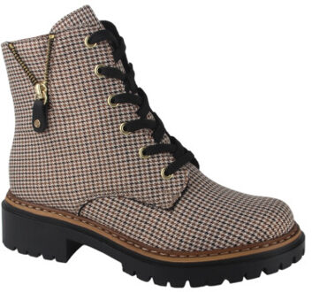 Rieker 72617-60 dames veterboots sportief Beige - 37