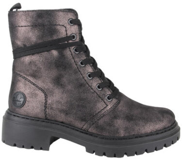 Rieker 72675-00 dames veterboots sportief Zwart - 39