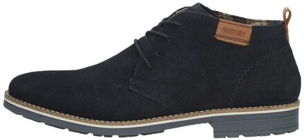 Rieker Blauwe Suède Veterschoenen voor Heren Rieker , Blue , Heren - 40 Eu,45 Eu,44 Eu,43 Eu,42 Eu,41 EU