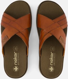 Rieker Clarino Slipper cognac Leer - 46,45,44,43,42,41