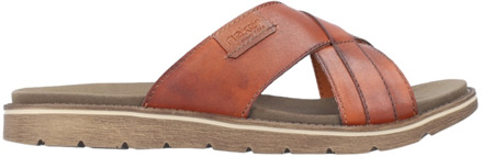 Rieker Clarino Slipper cognac Leer - 46,45,44,43,42,41