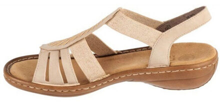 Rieker Dames 608c0 sandalen Beige - 40,5