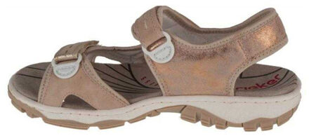 Rieker Dames open teen sandalen Roze - 37