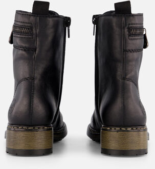 Rieker dames veterboot - Zwart - Maat 36