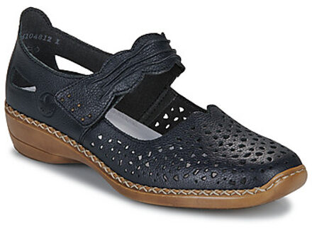 Rieker Donkerblauwe Instappers met Velcro Rieker maat 39