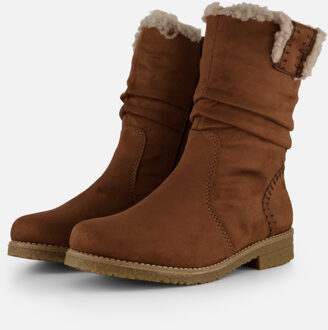 Rieker Enkellaarsjes cognac Imitatiesuede - 36,37,38,39,40,41,42,43
