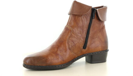 Rieker Enkellaarsjes cognac - Maat 40