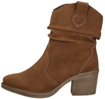 Rieker Enkellaarsjes Hak Cognac - 43
