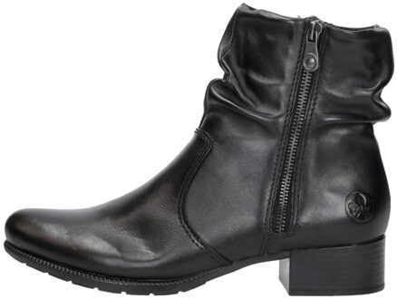 Rieker Enkellaarsjes Hak Zwart - 36