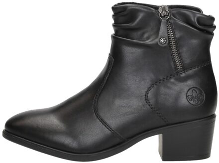 Rieker Enkellaarsjes Hak Zwart - 38