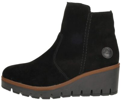 Rieker Enkellaarsjes Hak Zwart - 42