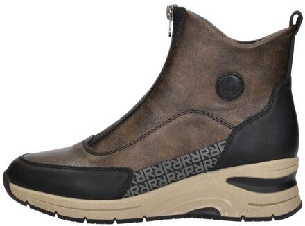 Rieker Enkellaarsjes Plat Brons - 42