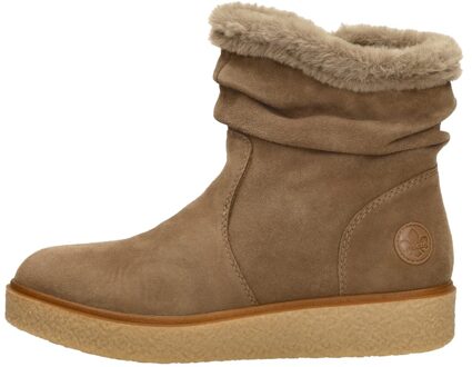 Rieker Enkellaarsjes Plat Taupe - 40