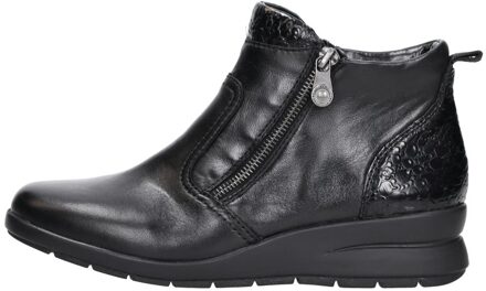 Rieker Enkellaarsjes Plat Zwart - 38