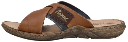 Rieker heren slipper - Bruin - Maat 42