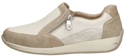 Rieker Instapper Dames Beige/Taupe