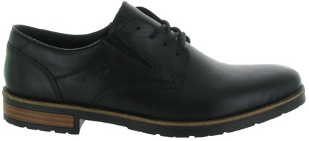 Rieker Klassieke leren veterschoen Rieker , Black , Heren - 40 Eu,44 Eu,42 EU