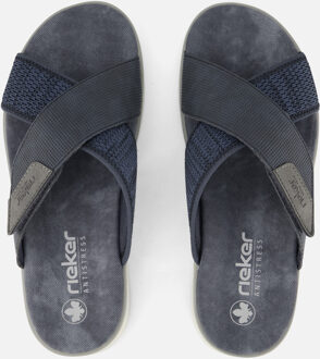 Rieker Knittecht Morelia Balti Slippers blauw - 41,43