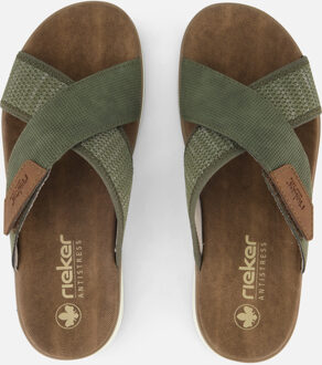 Rieker Knittecht Morelia Balti Slippers groen - 40,41,42,43,44,45,46,47