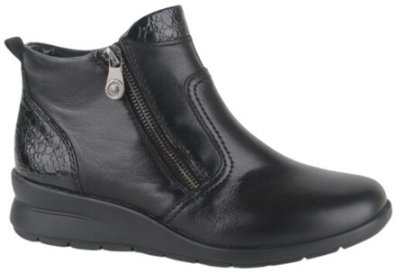 Rieker L4861-00 dames enkellaarzen sportief Zwart - 36