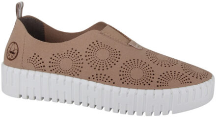 Rieker M8352-60 dames instappers sportief Beige - 41