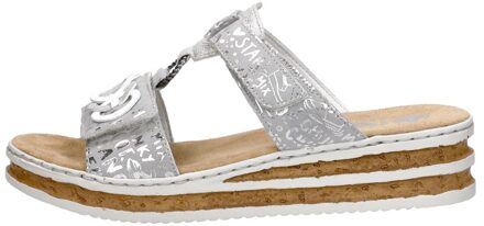 Rieker Open Teen Zilver Zilverkleur - 37