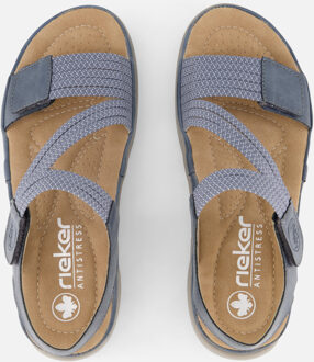 Rieker Sandalen blauw Textiel - 43,36,37,38,39,40,41,42