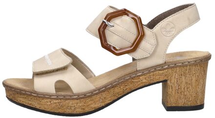 Rieker Sandalen Hak Beige - 40