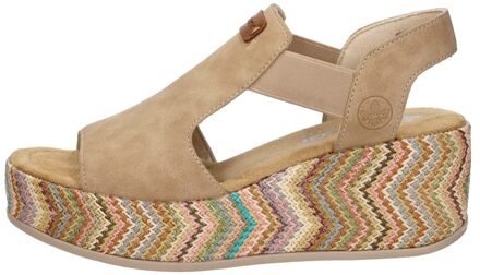 Rieker Sandalen Hak Beige - 40