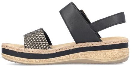 Rieker Sandalen - maat 39 Zwart