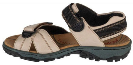 Rieker Sandalen met contrastdetail voor dames Beige - 37
